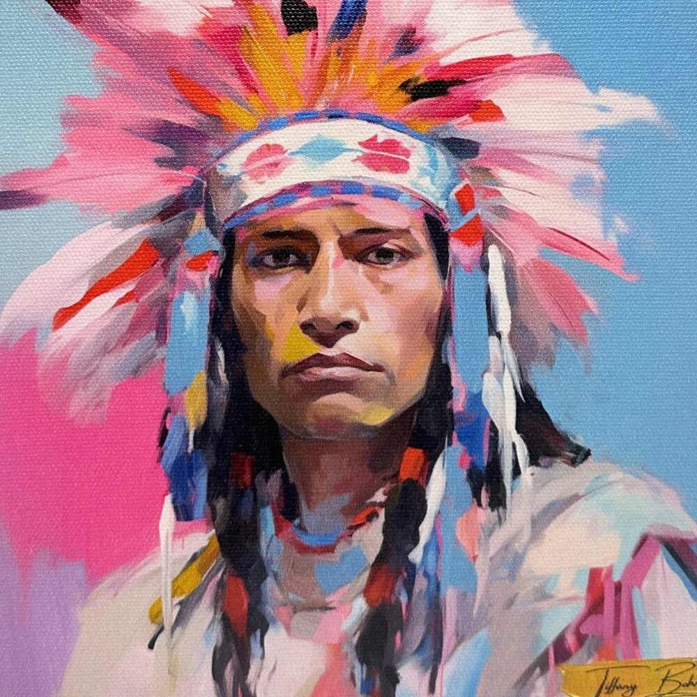 "The Warrior Stand" by Tiffany Bohrer - Archival Giclée Print on Canvas